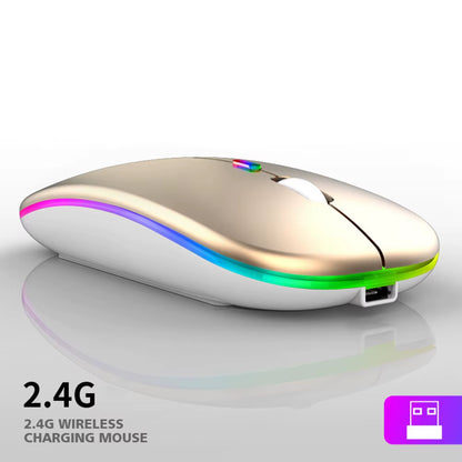 Tablet Phone Computer Bluetooth Wireless Mouse Rechargeable Luminous 2.4G USB Wireless Mouse Portable Mouse Gamer Mouse Mice