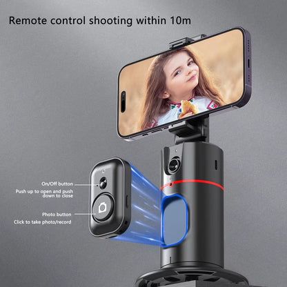 Auto Tracking Smart Shoot Robot Cameraman 360 Face Phone Holde AI Shooting Selfie Stick Gimbal Stabilizer for Vlog Live Video